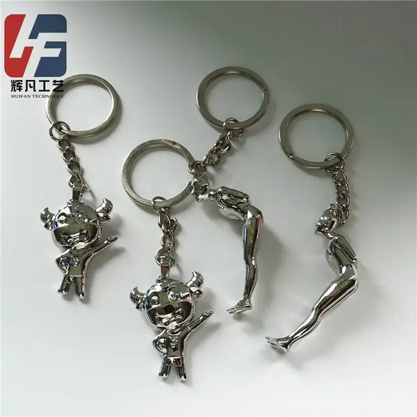 金属钥匙扣 卡通公仔钥匙扣制作,批发定制金属钥匙扣
