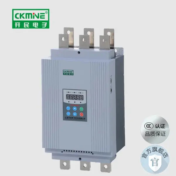 开民牌KMPR3-90kw智能软启动器,380v90kw电动机使用