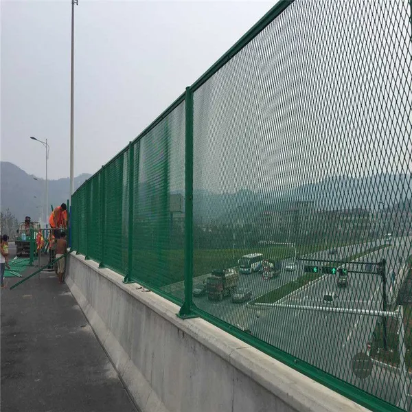 公路桥梁防抛网-框架式防抛网-双圈护栏网-桥梁钢板网护栏网