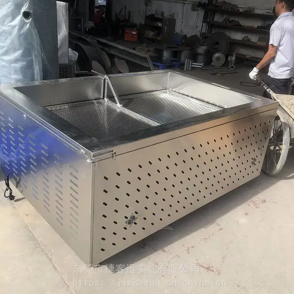 云南商用油炸炉工厂直销_炸鸡爪炸油条机商用 _油炸锅炸油豆腐泡 商用 _方形炸锅 _燃气商用油炸锅