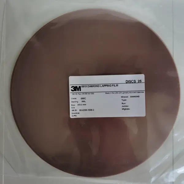 3M661X 8in 3mic钻石研磨片金刚石砂纸