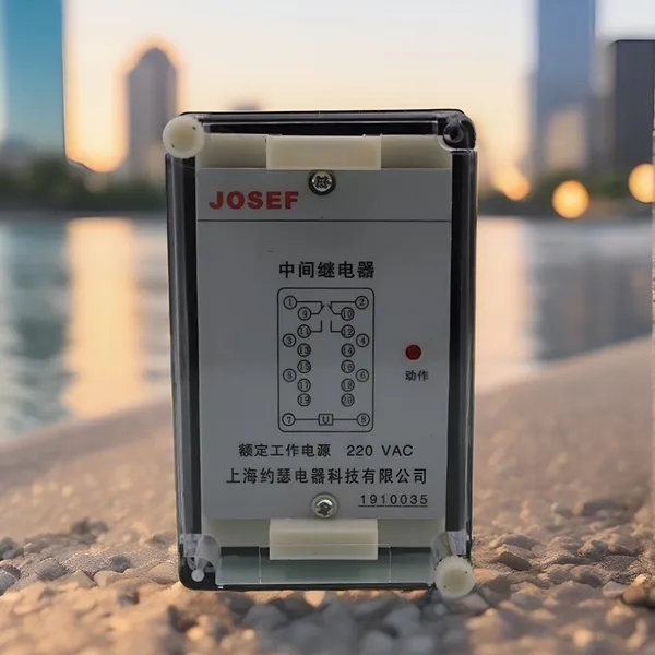 JOSEF约瑟 XJZJ-312中间继电器 110VDC 板后接线 整定范围宽 可靠性高