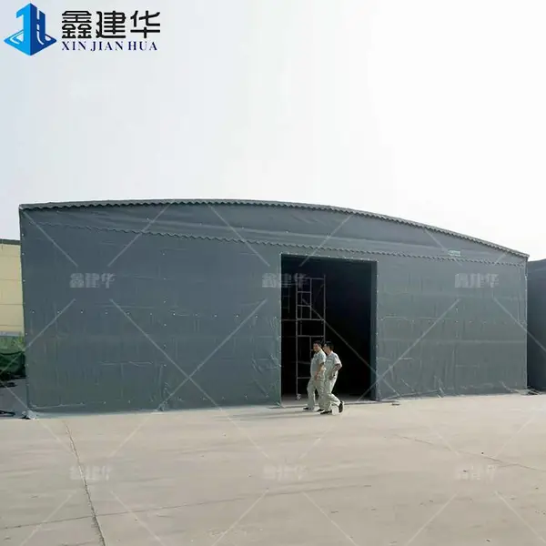 折叠仓库大棚 封闭式雨棚 效果图 茂县