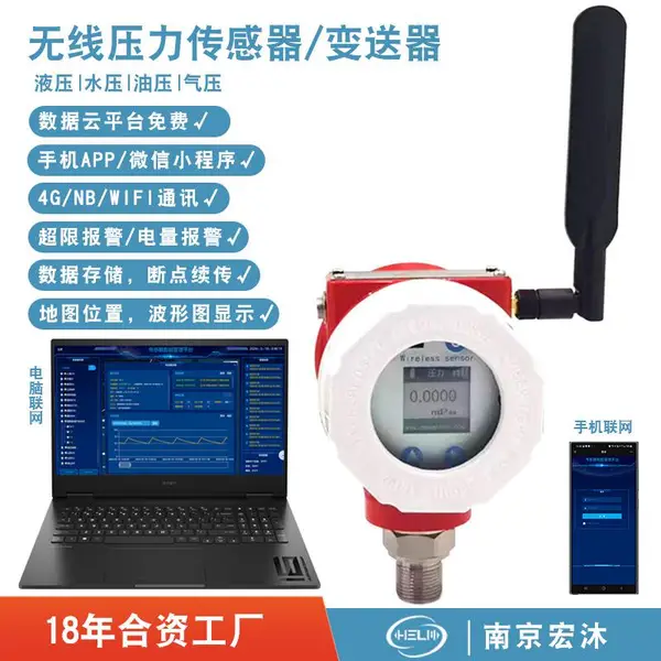 物联网定制防爆NB-IoT压力传感器仪表4G无线压力变送器LoRa控制器