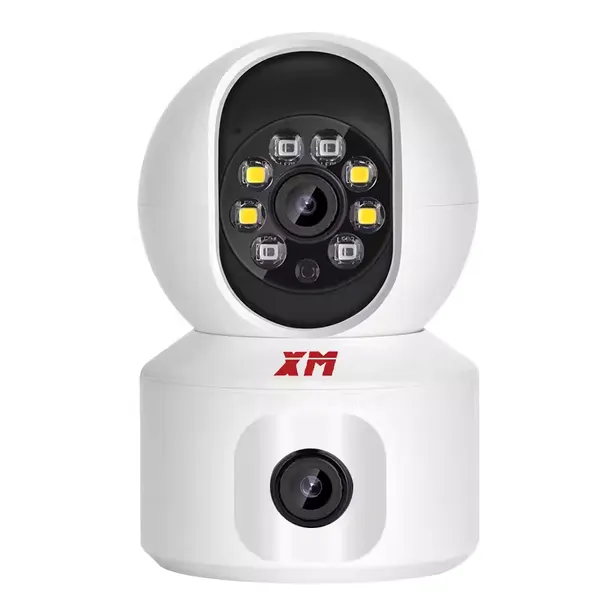 雄迈无线家用双目摄像头监控器wifi手机远程360度***语音室内