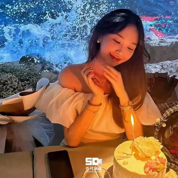 5D 全息宴会厅3D 投影饭店网红餐饮包厢改造酒店餐厅多功能投影光影宴会 KTV 展厅全息工装装修可免费出设计方案