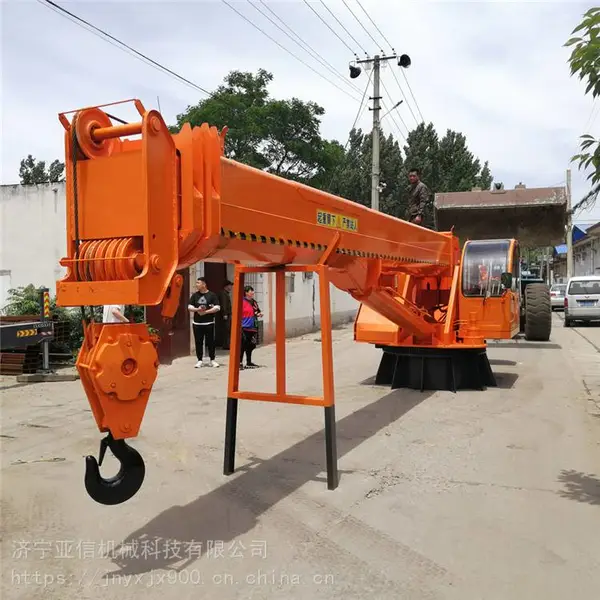 油电两用船载吊机20吨船吊 码头港口固定吊车