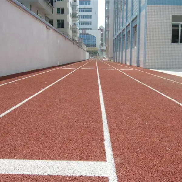 西安透气型塑胶跑道 塑胶跑道 混合型地面材料 运动场地面材料