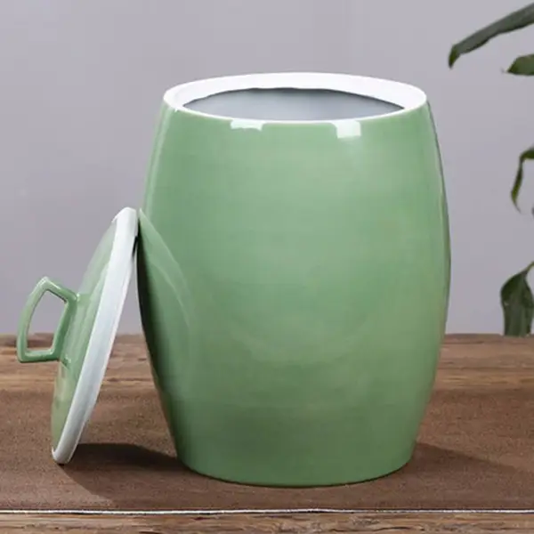既实用又可观赏景德特色陶瓷米缸 酒缸水缸储物茶叶罐 米桶腌菜缸