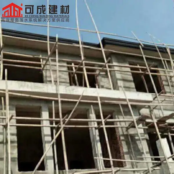 威海市金属落水系统 彩铝落水系统装饰效果