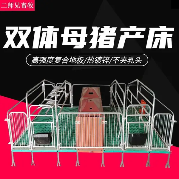 母猪产床产保一体定位栏单体 全复合产床养猪设备