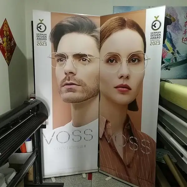广告展架制作 塑钢易拉宝 高清海报 便携展架 使用方便 包邮