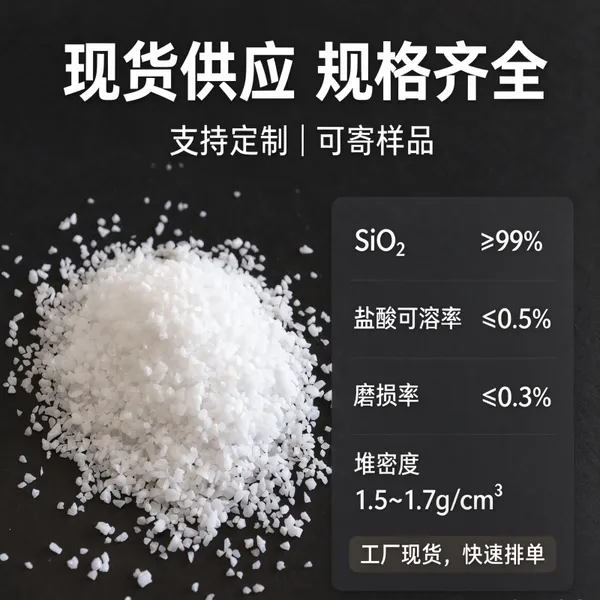 超高高纯 自来水厂过滤 玻璃铸造 喷砂除锈用石英砂滤料