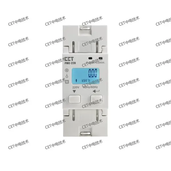 PMC-220-A5单相导轨式电表安装接线 户用单相回路怎么装怎么接