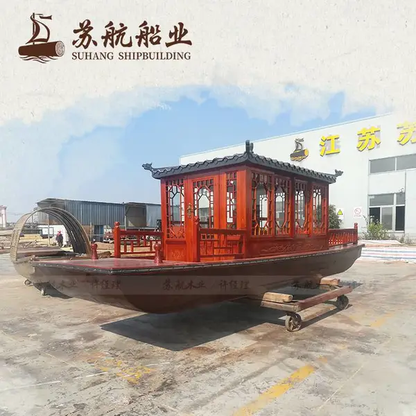 定制加工双层画舫船 大型画舫木船 电动画舫船