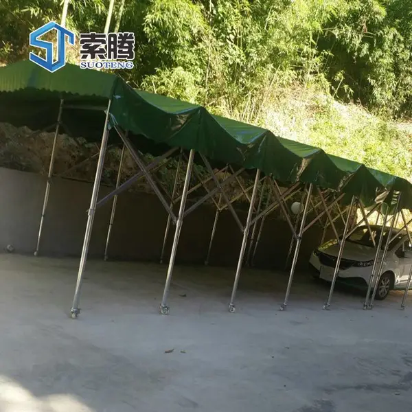推拉篷东莞户外仓储移动折叠棚 游泳池移动帐篷 店面可折叠