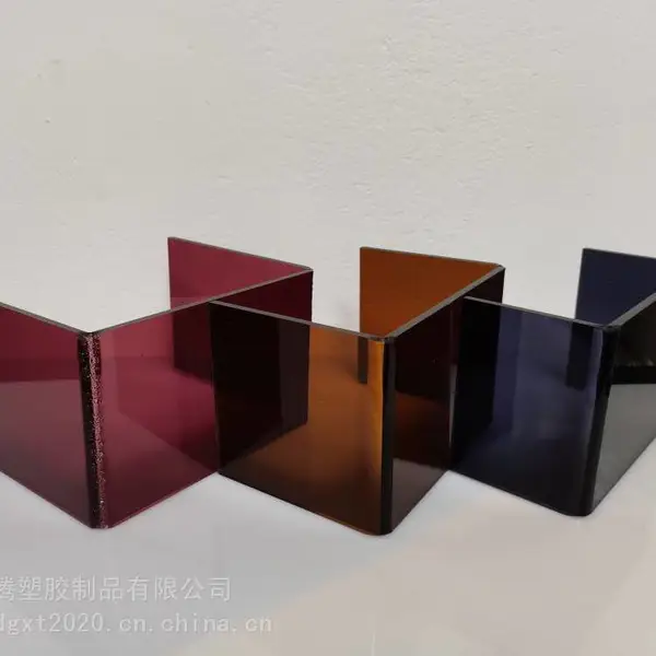 半透明茶色有机玻璃亚克力板_镜面亚克力透光板制造商