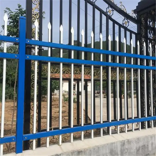 淮盛锌钢护栏 加花装饰铁艺栏杆 户外工地庭院围墙栅栏