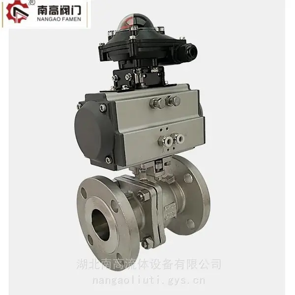 南高阀门供应 单作用 Q641F-10P气动球阀 dn20 断电自动复位
