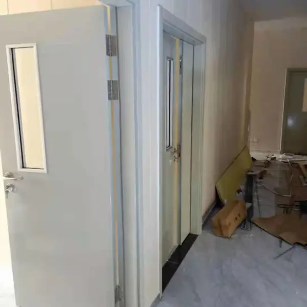 生产传染病医院住院部双包套线钢质门插接式医院专用门