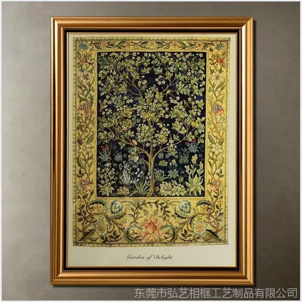 定做PS相框 画框 欧式油画 酒店装饰画 家居有框画壁挂画制定