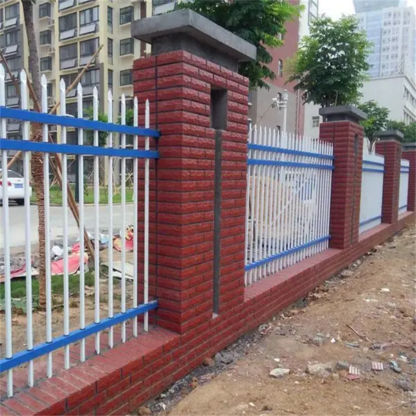 安平恺嵘厂家供应锌钢护栏 校区别墅庭院围墙 厂房小区建筑护栏