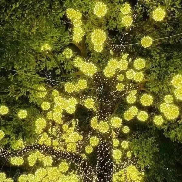 LED满天星七彩灯户外防水树灯藤球灯街道工程亮化布置氛围装饰灯