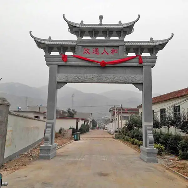 石牌坊多少钱一座 厂区门口石雕牌楼厂家 大理石雕刻款式多