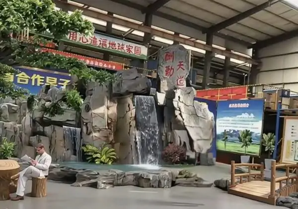 北京平谷区 中型庭院水泥塑石假山 防腐防裂 现场勘测设计 实力厂家