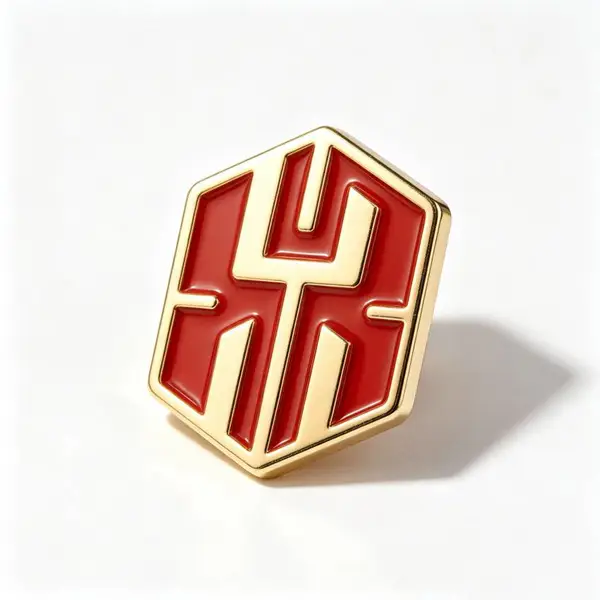 企业 LOGO 胸针,品牌标识金属徽章,来图定制