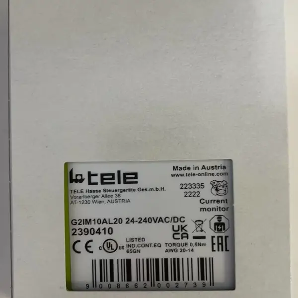 TELE�̵���G2IM10AL20 24-240VAC/DC