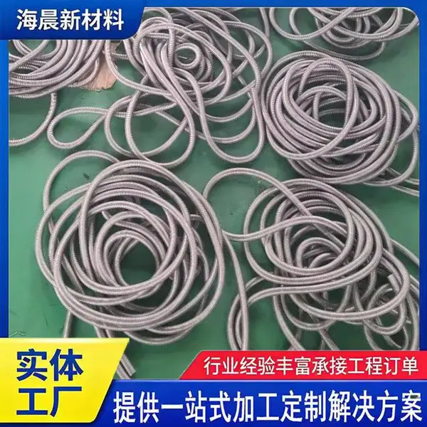 定制工程预埋螺旋裹丝管国标材质渗水弹簧管 海晨