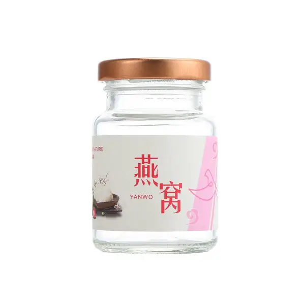 厂家直销高温胶马口铁瓶盖配套玻璃燕窝瓶