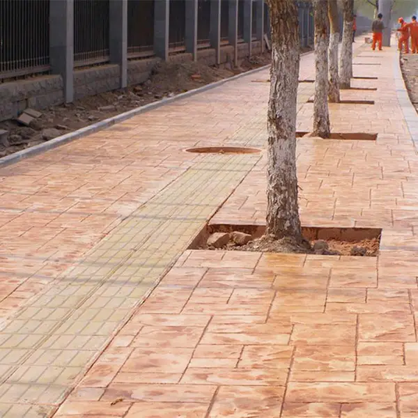 慈溪水泥压花地坪 砼 奉化压模地坪 压花路面JS
