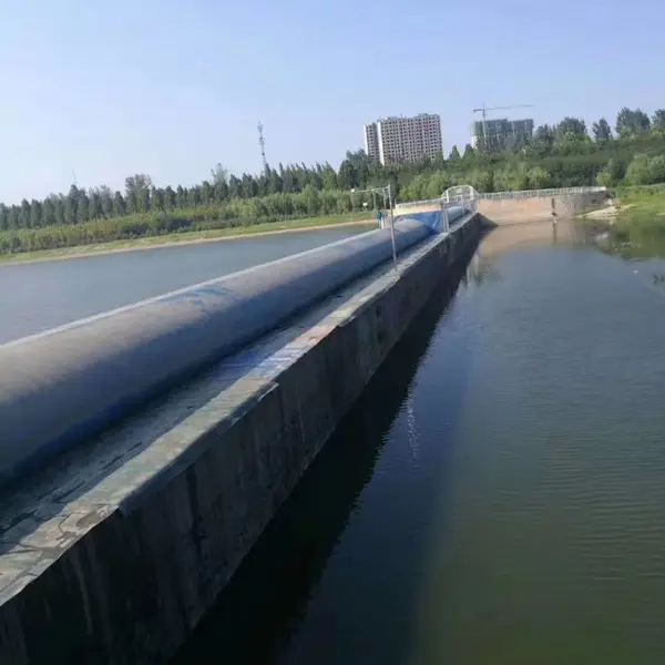 河道翻新橡胶坝更换 旧坝袋维修修补 充排水系统配套