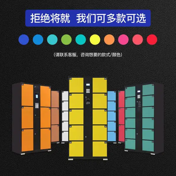 智能电子人脸识别扫描商超健身房办公室储物柜寄存柜文件柜可定制