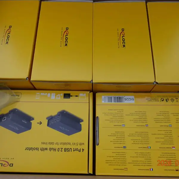 delock集线器642264端口 USB 2.0 隔离器集线器