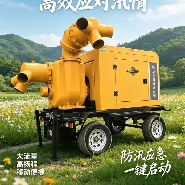 连片超大灌区抗旱自吸水泵1800立方流域防洪排涝成套设备