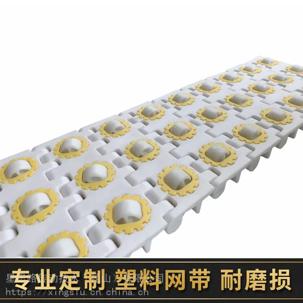 专业生产 定制滚珠型塑料网带链多方向传送带 轮胎包装机传输可用