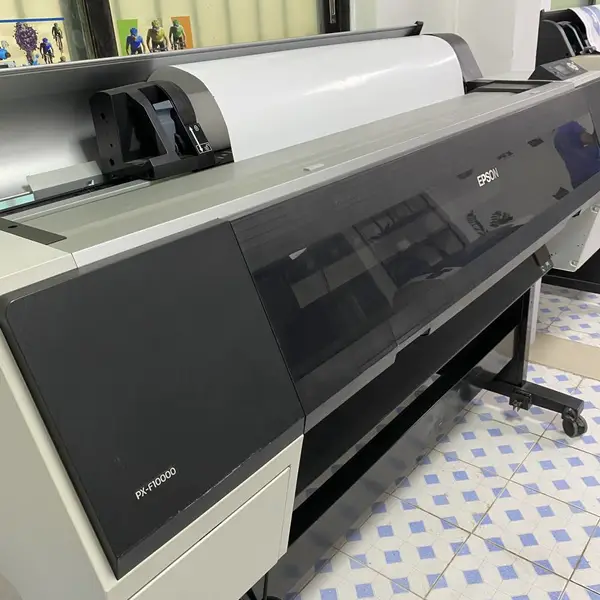 二手爱普生EPSON9908宽幅相片艺术品 印花菲林输出 金银卡喷墨打印机 背胶