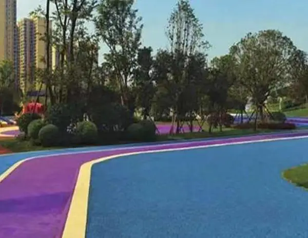自贡市 彩色透水地坪 彩色透水混凝土材料