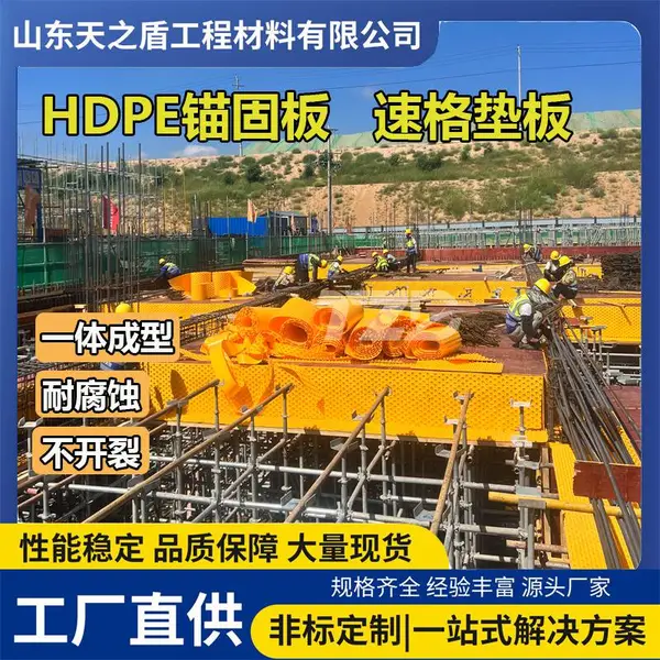 HDPE 多点锚固板 防水防腐衬片 污水构筑物混凝土防渗内衬板材