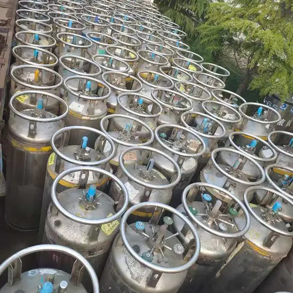 二手天然气杜瓦瓶,210升LNG杜瓦瓶,液化燃气钢瓶储罐
