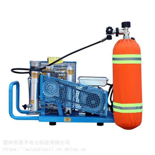 活塞式充瓶机压缩空气填充泵空气呼吸器充气泵高压呼吸空气压缩机