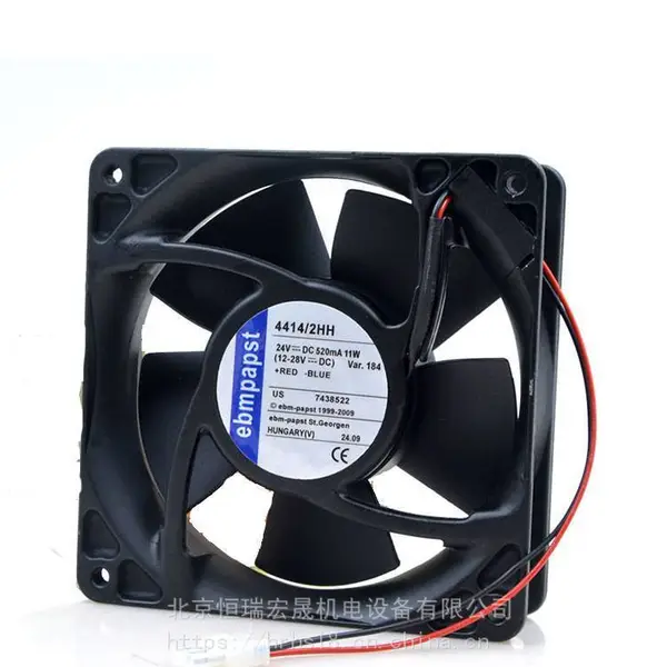 轴流风机 12W 24V 4414/2HH ebmpapst 通讯设备 铝框散热风扇