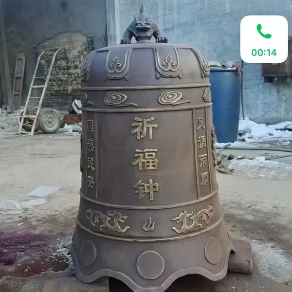大型铜钟制作,青铜大钟铸造 铜雕大钟 铜雕工艺品 仿古铜钟