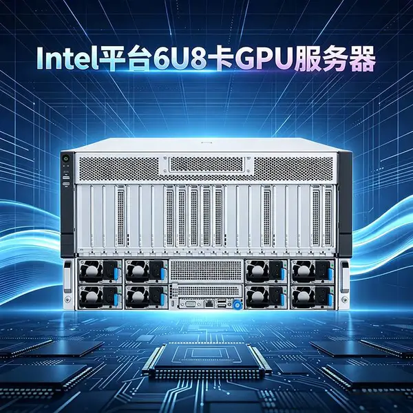 慧浪智算 6U8卡GPU服务器主机 深度学习AI人工智能 支持3宽5090显卡