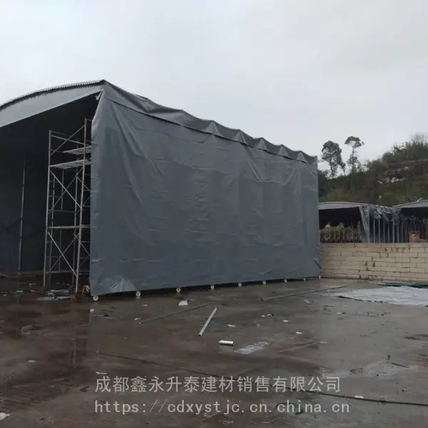 重庆铜梁县伸缩遮阳篷雨篷 推拉棚雨棚质量可靠
