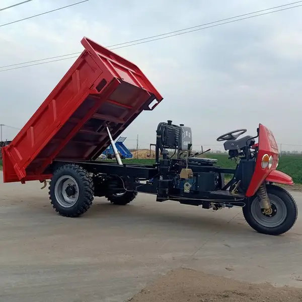 建筑工地工程柴油三轮车 混凝土运输三马车 小型农用三轮翻斗车