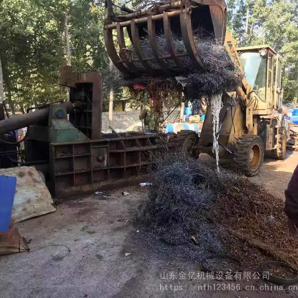 铝合金门窗压块机 全自动卧式液压打包机 定做八角圆形金属压包机